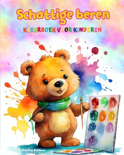 Schattige beren - Kleurboek voor kinderen - Creatieve en grappige scènes van lachende beren: Charmante tekeningen die creativiteit en plezier voor kinderen stimuleren von Blurb