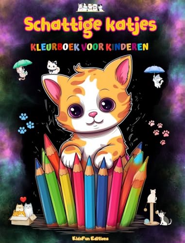Schattige katjes - Kleurboek voor kinderen - Creatieve en grappige scènes van lachende katten: Charmante tekeningen die creativiteit en plezier voor kinderen stimuleren von Blurb