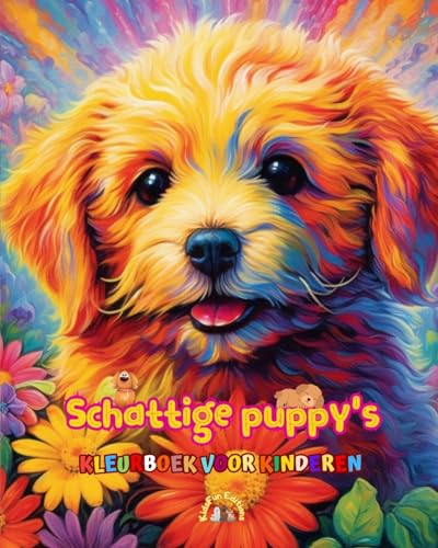Schattige puppy's - Kleurboek voor kinderen - Creatieve en grappige scènes van lachende honden: Charmante tekeningen die creativiteit en plezier voor kinderen stimuleren von Blurb