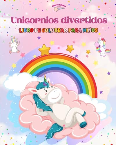 Unicornios divertidos - Libro de colorear para niños - Escenas creativas y divertidas de risueños unicornios: Encantadores dibujos que impulsan la creatividad y diversión de los niños von Blurb