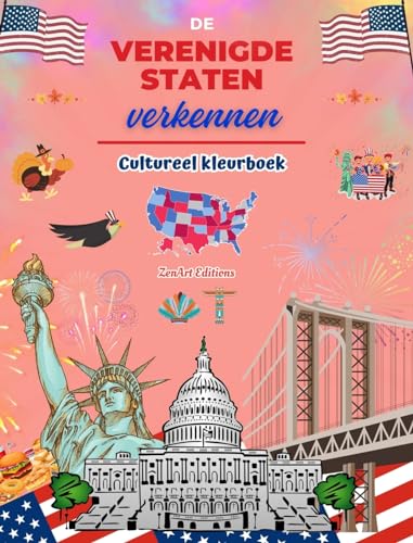 De Verenigde Staten verkennen - Cultureel kleurboek - Creatieve ontwerpen van Amerikaanse symbolen: Iconen van de Amerikaanse cultuur komen samen in een verbazingwekkend kleurboek von Blurb
