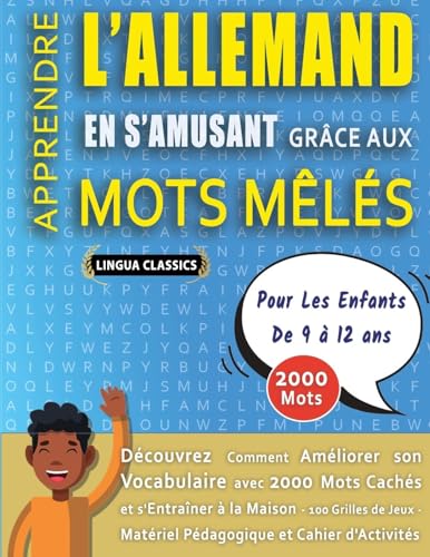 MOTS MÊLÉS GROS CARACTÈRES POUR ADULTES EN ALLEMAND - ÉDITIONS JEUX DELTA - Un Cahier de Jeux avec 2000 Mots Cachés Géants en GRAND FORMAT - Mots ... Amusantes Tous Niveaux - Livre d'Activité von LINGUAS CLASSICS