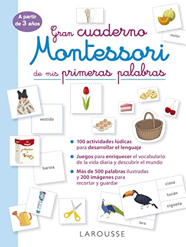 Gran cuaderno Montessori de mis primeras palabras (LAROUSSE - Infantil / Juvenil - Castellano - A partir de 3 años)