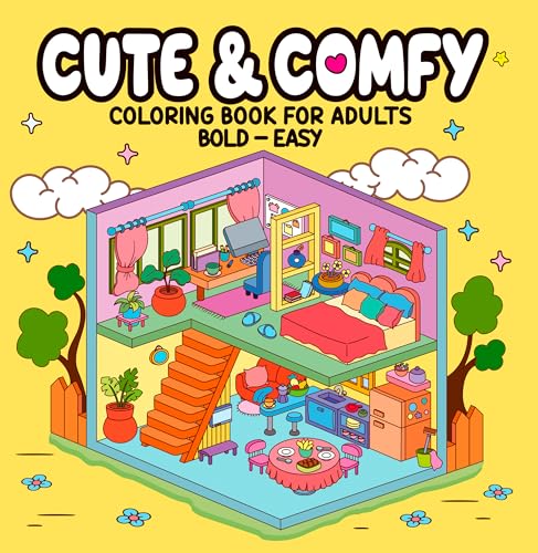 Cute & Comfy - Coloring Book for Adults: Bold - Easy Cute & Comfy - Coloring Book for Adults: Bold - Easy von Camelot Editora