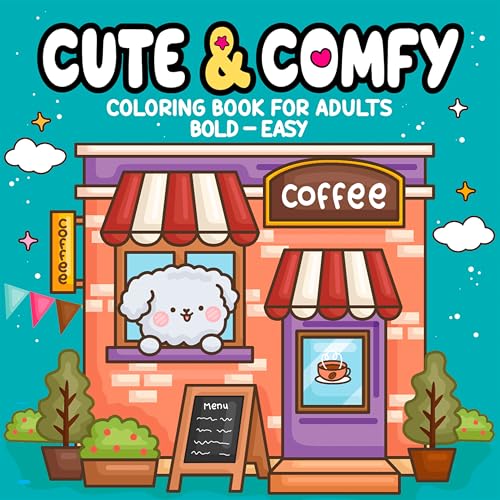 Cute & Comfy - Coloring Book for Adults: Bold - Easy Cute & Comfy - Coloring Book for Adults: Bold - Easy von Camelot Editora