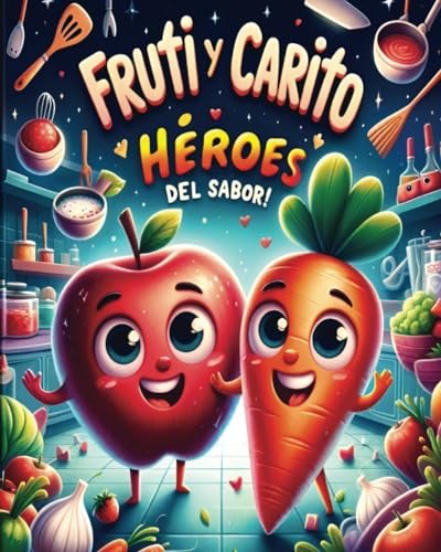 Fruti y Carito: Héroes del sabor!: Aventuras culinarias que inspiran hábitos saludables para niños. Perfecto para edades de 4 a 8 años. Descubre la magia de la cocina y la amistad en cada página.