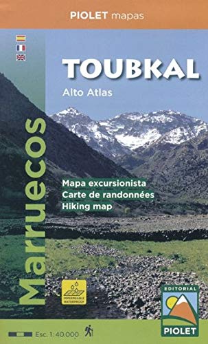 Toubkal : alto atlas : Marruecos, E1:40000 von Editorial Piolet