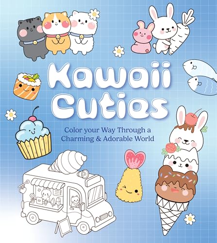 Kawaii Cuties: Color Your Way Through a Charming and Adorable World - More Than 100 Pages To Color! (Chartwell Coloring Books) von Quarto Publishing Group