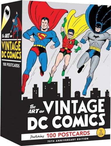 The Art of Vintage DC Comics: 100 Postcards (Comic Book Art Postcards, Vintage Bulk Postcards, Cool Postcards for Mailing)