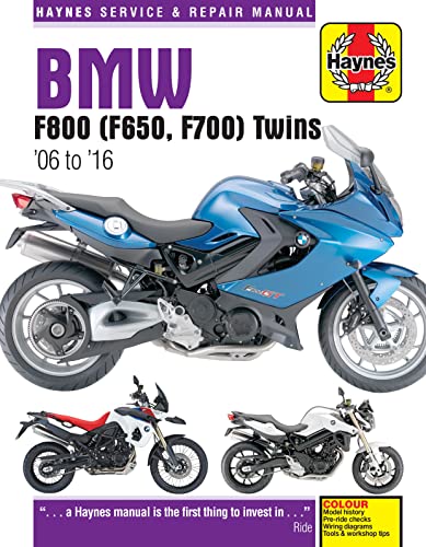 BMW F800 (F650, F700) Twins: '06 to '16 (Haynes Service & Repair Manual)