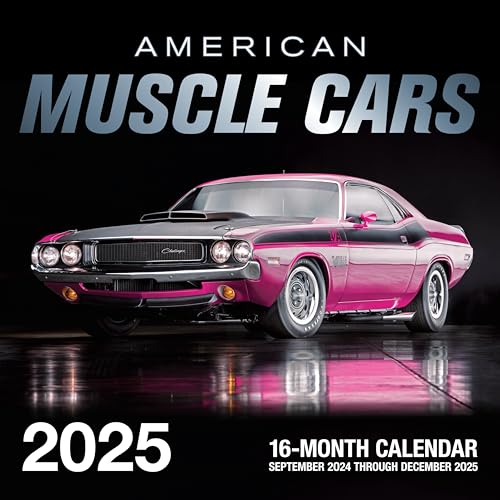 American Muscle Cars 2025: 16-Month Calendar: September 2024 to December 2025