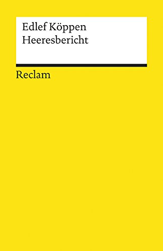 Heeresbericht (Reclams Universal-Bibliothek) von Reclam Philipp Jun.