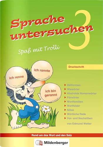 Sprache untersuchen – Spaß mit Trolli 3, Druckschrift: Arbeitsheft