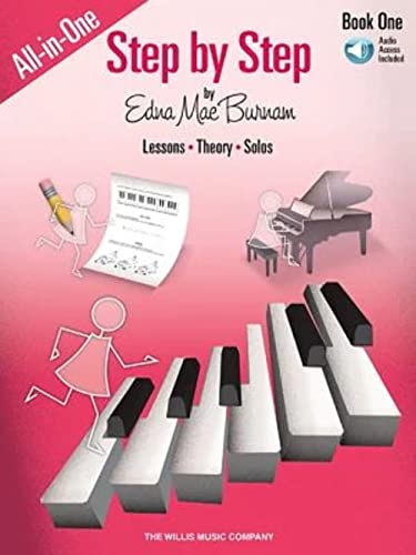 Step by Step All-In-One Edition - Book 1: Book with Online Audio (Step By Step Piano Course): Lessons - Theory - Solos