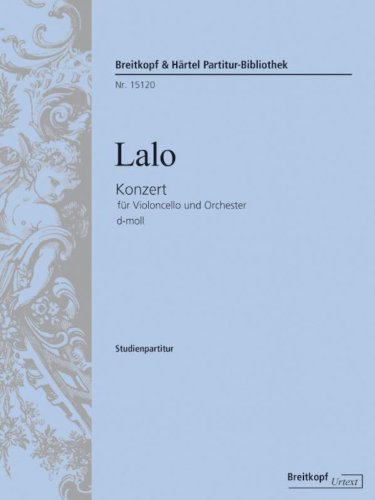 Violoncellokonzert d-moll - Breitkopf Urtext - Studienpartitur (PB 15120) von Breitkopf & Härtel