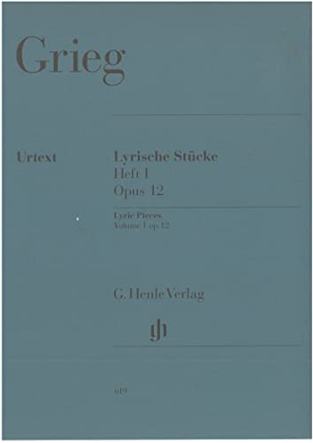 Lyrische Stücke Heft I, op. 12. Klavier: Besetzung: Klavier zu zwei Händen (G. Henle Urtext-Ausgabe) von HENLE