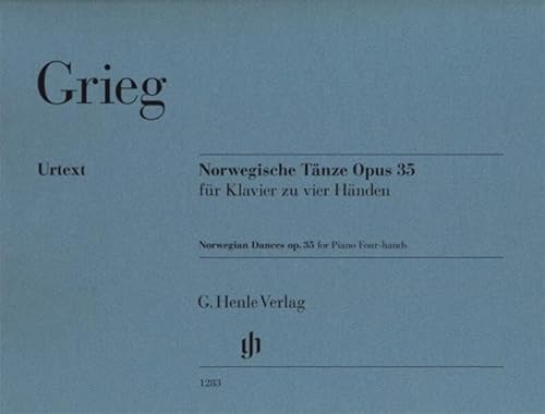 Norwegische Tänze op. 35 für Klavier zu vier Händen: Klavier zu zwei Händen (G. Henle Urtext-Ausgabe) von Henle, G. Verlag
