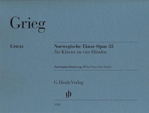 Norwegische Tänze op. 35 für Klavier zu vier Händen: Klavier zu zwei Händen (G. Henle Urtext-Ausgabe) von Henle, G. Verlag