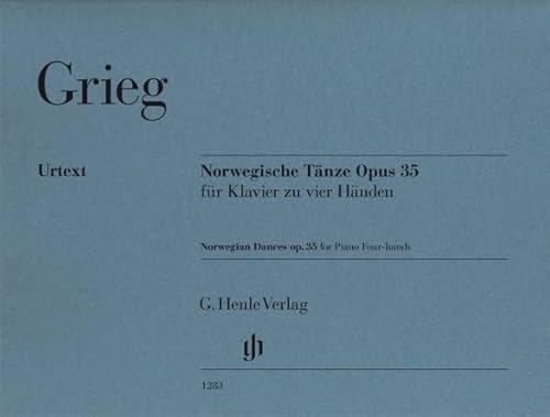 Norwegische Tänze op. 35 für Klavier zu vier Händen: Klavier zu zwei Händen (G. Henle Urtext-Ausgabe) Norwegische Tänze op. 35 für Klavier zu vier Händen: Klavier zu zwei Händen (G. Henle Urtext-Ausgabe)
