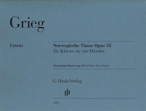 Norwegische Tänze op. 35 für Klavier zu vier Händen: Klavier zu zwei Händen (G. Henle Urtext-Ausgabe)