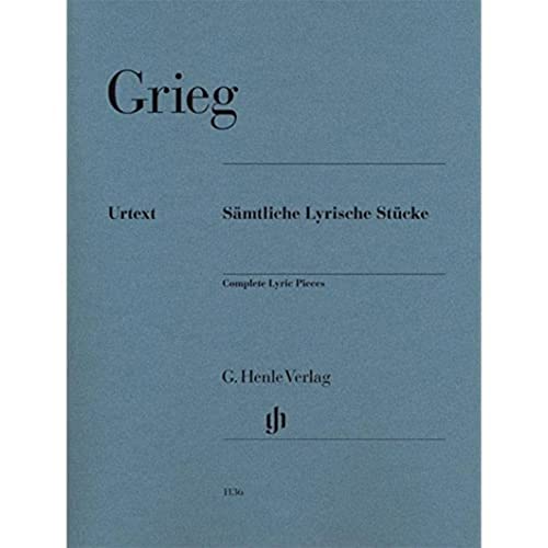 Sämtliche Lyrische Stücke für Klavier: Instrumentation: Piano solo (G. Henle Urtext-Ausgabe) von HENLE