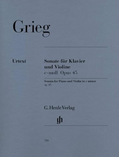 Sonate C-Moll Op 45. Violine, Klavier: Instrumentation: Violin and Piano (G. Henle Urtext-Ausgabe) von G. Henle Verlag