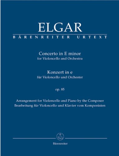Konzert in e-Moll für Violoncello und Orchester op. 85: Violoncello und Klavier von Bärenreiter
