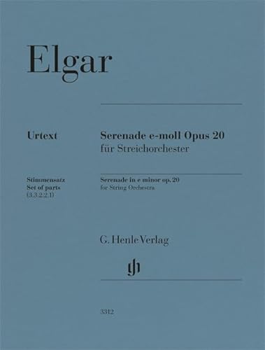 Serenade e-moll op. 20 für Streichorchester; Streicher-Set 3.3.2.2.1