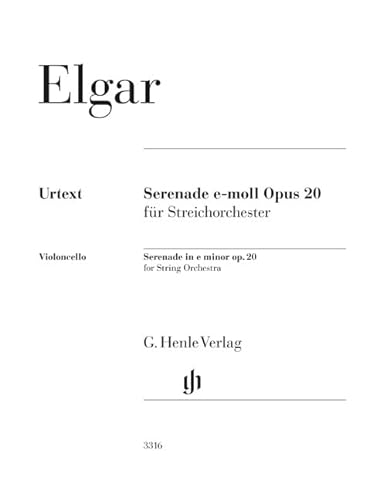Serenade e-moll op. 20 für Streichorchester; Violoncello Einzelstimme von G. Henle Verlag