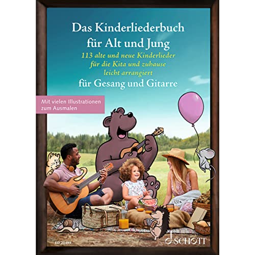 Das Kinderliederbuch für Alt und Jung: 113 alte und neue Kinderlieder für die Kita und zuhause, leicht arrangiert für Gesang und Gitarre. Gesang und ... Liederbuch. (Liederbücher für Alt und Jung)