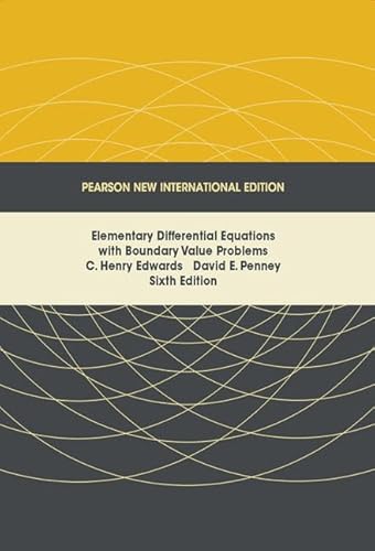 Elementary Differential Equations with Boundary Value Problems: Pearson New International Edition von Pearson Education Limited