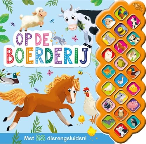 Op de boerderij - 22-geluidenboek: Met 22 dierengeluiden! von Rebo Publishers