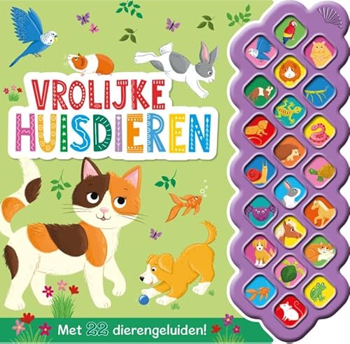 Vrolijke huisdieren - 22 geluidenboek: Met 22 dierengeluiden! von Rebo Publishers