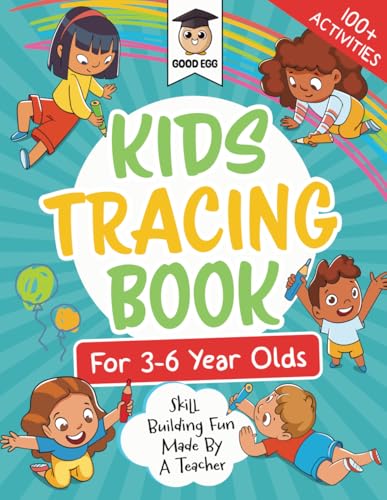 Kids Tracing Activity Book For 3 - 6 Year Olds: Skill Building Fun Made By A Teacher (Good Egg Activity Books) von Wonder Wide