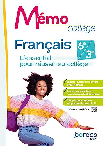 Mémo Collège - Français - 2023 - Cahier - élève: L'essentiel pour réussir au collège