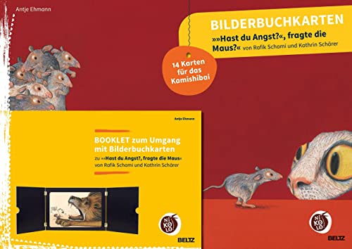 Bilderbuchkarten »Hast du Angst?«, fragte die Maus« von Rafik Schami und Kathrin Schärer: Bildkarten + Booklet in Polybeutel (Beltz Nikolo) von Beltz