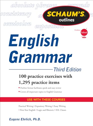 Schaum's Outline of English Grammar, Third Edition (Schaum's Outlines) von McGraw-Hill Education