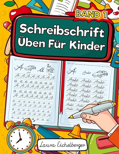 Schreibschrift Üben Für Kinder (SAS): Buchstaben In Schreibschrift Schreiben Lernen. Ideal Für Schüler Als Selbstlernheft Zur Entwicklung Ihrer ... (SAS) Für Die Grundschule. von Digital Front GmbH