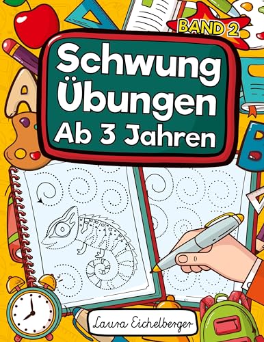 Schwungübungen Ab 3 Jahren: Übungsheft Mit Schwungübungen Zur Erhöhung Der Konzentration, Augen-Hand-Koordination Und Feinmotorik. Ideale Vorbereitung Für Den Kindergarten! Schwungübungen Ab 3 Jahren: Übungsheft Mit Schwungübungen Zur Erhöhung Der Konzentration, Augen-Hand-Koordination Und Feinmotorik. Ideale Vorbereitung Für Den Kindergarten! von Digital Front GmbH