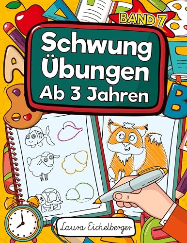 Schwungübungen Ab 3 Jahren: Übungsheft Mit Schwungübungen Zur Erhöhung Der Konzentration, Augen-Hand-Koordination Und Feinmotorik. Ideale Vorbereitung Für Den Kindergarten! Schwungübungen Ab 3 Jahren: Übungsheft Mit Schwungübungen Zur Erhöhung Der Konzentration, Augen-Hand-Koordination Und Feinmotorik. Ideale Vorbereitung Für Den Kindergarten! von Digital Front GmbH