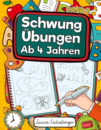 Schwungübungen Ab 4 Jahren: Übungsheft Mit Schwungübungen Zur Erhöhung Der Konzentration, Der Augen-Hand-Koordination Und Feinmotorik Ihres Kindes. ... Für Den Kindergarten Und Als Geschenk! Schwungübungen Ab 4 Jahren: Übungsheft Mit Schwungübungen Zur Erhöhung Der Konzentration, Der Augen-Hand-Koordination Und Feinmotorik Ihres Kindes. ... Für Den Kindergarten Und Als Geschenk! von Digital Front GmbH