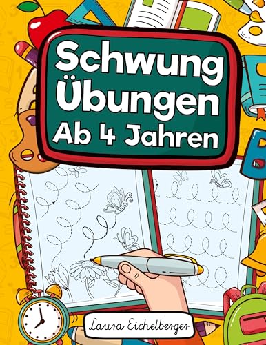 Schwungübungen Ab 4 Jahren: Übungsheft Mit Schwungübungen Zur Erhöhung Der Konzentration, Der Augen-Hand-Koordination Und Feinmotorik Ihres Kindes. ... Und Als Geschenk Für Kinder Ab 4 Jahren! Schwungübungen Ab 4 Jahren: Übungsheft Mit Schwungübungen Zur Erhöhung Der Konzentration, Der Augen-Hand-Koordination Und Feinmotorik Ihres Kindes. ... Und Als Geschenk Für Kinder Ab 4 Jahren! von Digital Front GmbH
