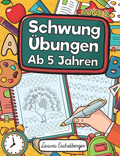 Schwungübungen Ab 5 Jahren - Band 2: Übungsheft Mit Schwungübungen Zur Erhöhung Der Konzentration, Augen-Hand-Koordination Und Feinmotorik. Ideale Vorbereitung Für Kindergarten Und Vorschule! Schwungübungen Ab 5 Jahren - Band 2: Übungsheft Mit Schwungübungen Zur Erhöhung Der Konzentration, Augen-Hand-Koordination Und Feinmotorik. Ideale Vorbereitung Für Kindergarten Und Vorschule! von Independently published