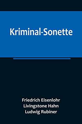 Kriminal-Sonette von Alpha Edition