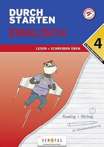 Durchstarten - Englisch Mittelschule/AHS - 4. Klasse: Lesen und Schreiben - Übungsbuch mit Lösungen