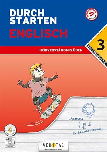 Durchstarten - Englisch Mittelschule/AHS - 3. Klasse: Hörverständnis - Übungsbuch mit Lösungen und Audio-CD