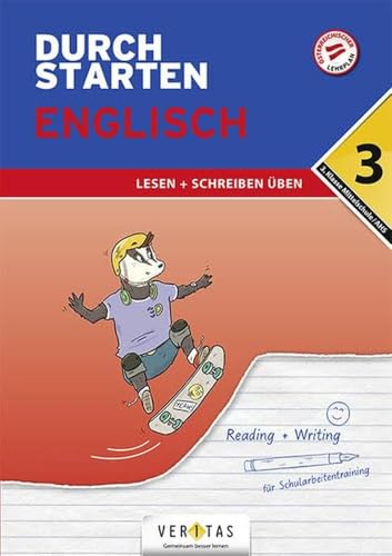 Durchstarten - Englisch Mittelschule/AHS - 3. Klasse: Lesen und Schreiben - Übungsbuch mit Lösungen