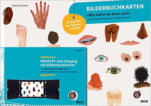 Bilderbuchkarten »Wie siehst du denn aus?« von Sonja Eismann und Amelie Persson: 20 Karten zur Körpervielfalt (Beltz Nikolo)