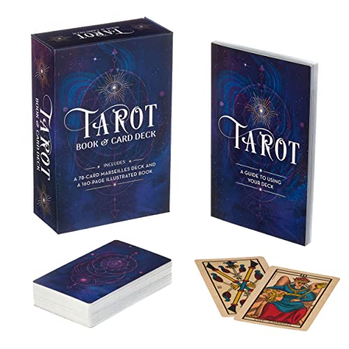 Tarot Book & Card Deck: Includes a 78-Card Marseilles Deck and a 160-Page Illustrated Book (Arcturus Oracle Kits)