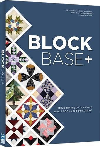 BlockBase+ Software (For Mac® and Windows®): Block Printing Software with Over 4,000 Pieced Quilt Blocks!